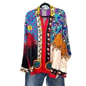 New ELVIS PRESLEY Silk Charmeuse Luxury Shirt Unisex Size Small Ltd Edition